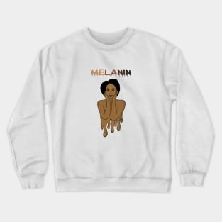 Drippin Melanin Afro Black History Crewneck Sweatshirt